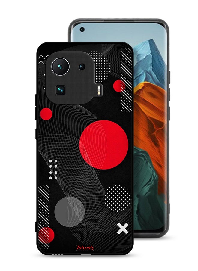 Tolwak Xiaomi Mi 11 Pro Protective Case Cover Round And Cross Shape Pattern - Image 1