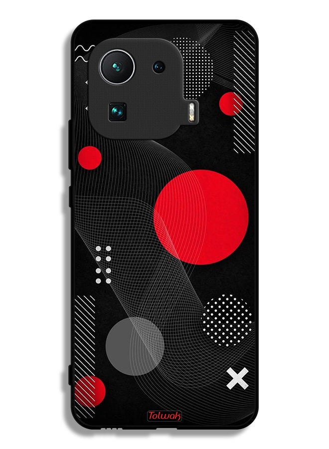 Tolwak Xiaomi Mi 11 Pro Protective Case Cover Round And Cross Shape Pattern - Image 2