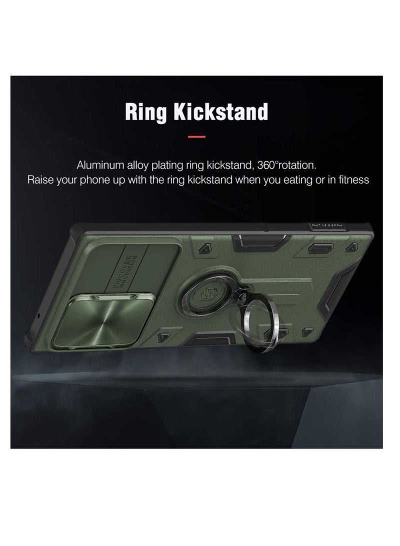 Y&D Samsung Galaxy Note 20 Ultra Case, Armor Protective Cover Case with Camera Protector Hard PC Anti-Scratch Phone for 6.9 inch Dark Green - Image 3