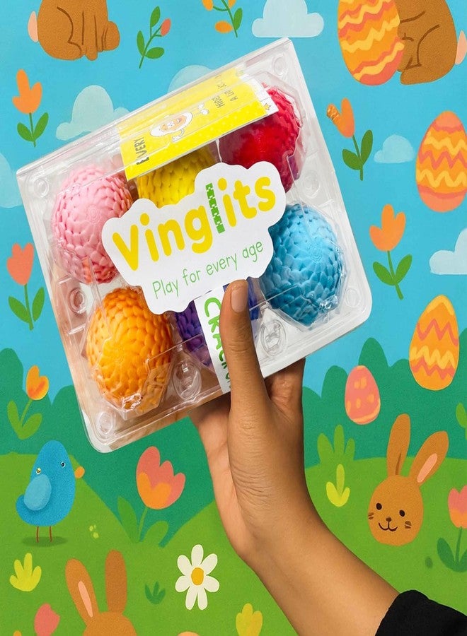 Vinglits Mystery Eggs – 3D Printed Animal Fidget Toys – Collectible Fidget Toys – Farm, Wild, Aqua, Bug, and Fantasy Themes – Packs of 2, 6, or 12 – Fun for Kids & Gifting (Bugsy & Scaly, Pack of 6) - Image 2