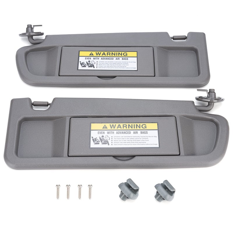 Left Driver Right Passenger Side Sun Visor Compatible with Honda Civic 2006 2007 2008 2009 2010 2011 Replaces 83280SNAA01ZA 83230SNAA01ZA Atlas Gray