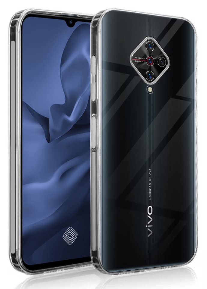 Jkobi Back Cover Case for Vivo S1 Pro (Silicone Crystal Clear | Pure Camera Protection | Soft and Flexible for Charger and Headphone sockets | Shockproof Bumpers | Transparent) - Image 1