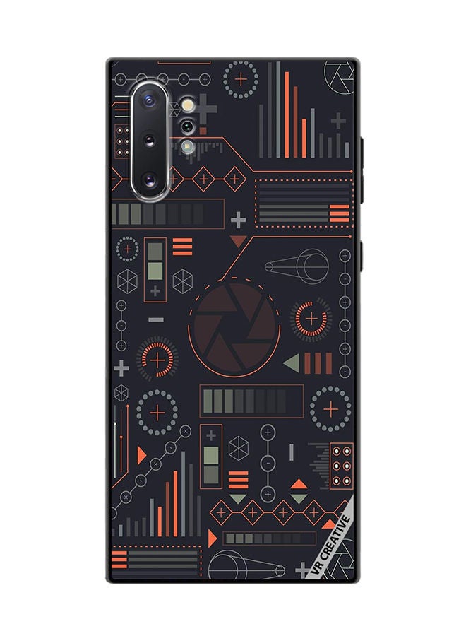 VR CREATIVE Protective Case Cover For Samsung Galaxy Note10 Plus 5G Circuit Design Multicolour - Image 1