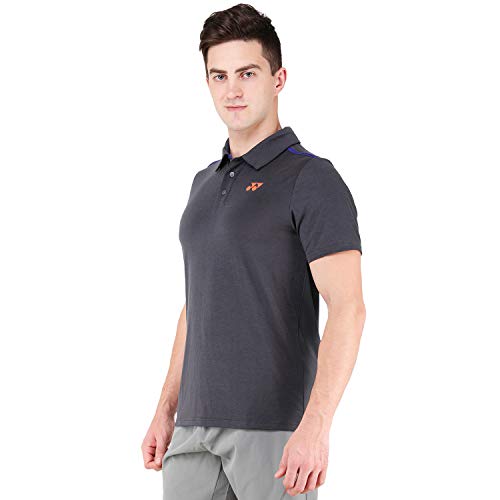 YONEX Men's Polyester Badminton Polo (Ebony, 1282B-31, S) - Image 3