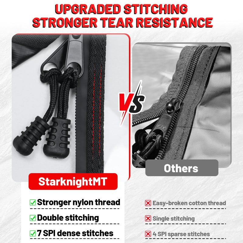 StarknightMT Soft Cab Enclosure Side Doors Compatible with Hisun 500 700 Coleman 500 700 Axis 500 700 Left & Right Soft Doors with Zipper Window Waterproof Protection Massimo MSU500 - Image 5