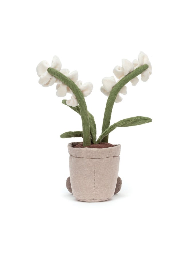 Jellycat Amuseables Cream Orchid Plush Toy 27cm – Super Soft Orchid Plant Soft Toy for Gifts, Nursery Decor, and Collectors - Image 3