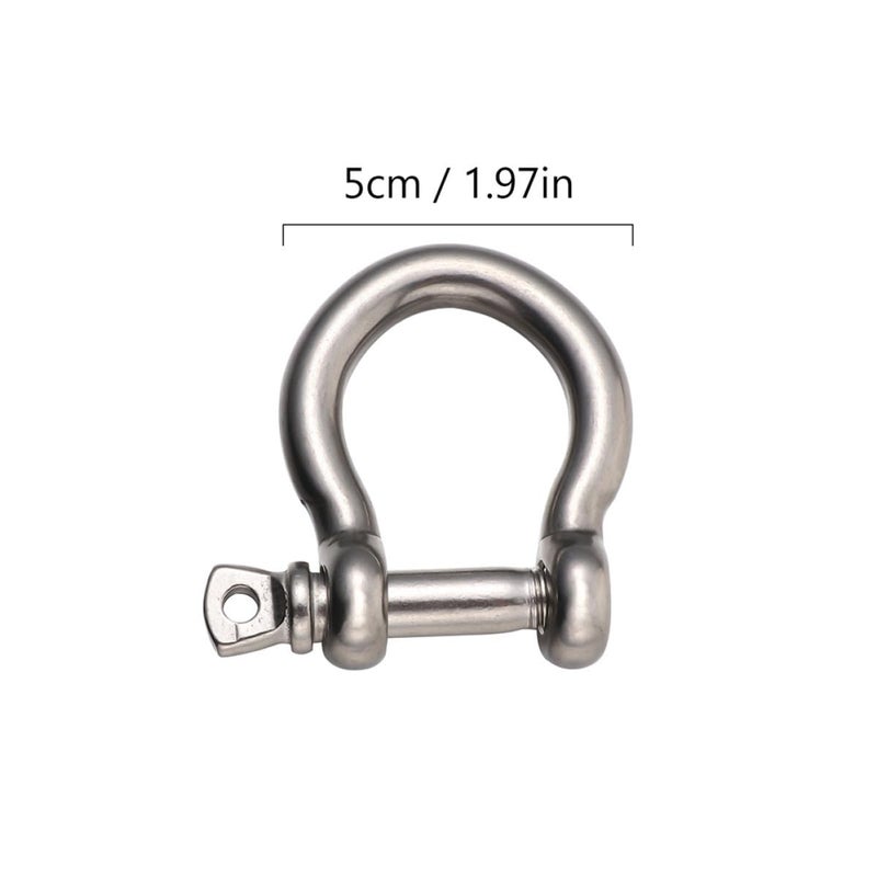 8 Pcs 304 Stainless Steel Heavy Duty D Ring Shackles For Lifting And Towing - Image 3