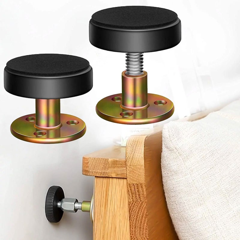 مثبت مسند الرأس، مضاد للتصادم، مضاد للاهتزاز، مضاد للاهتزاز، مضاد للصرير، سرير قابل للتعديل لمنع الاهتزاز، جدار ثابت، سرير علوي، مانع لضوضاء السرير، هادئ، عدد 2 طقم عادي (33-40 ملم) 1 - Image 2