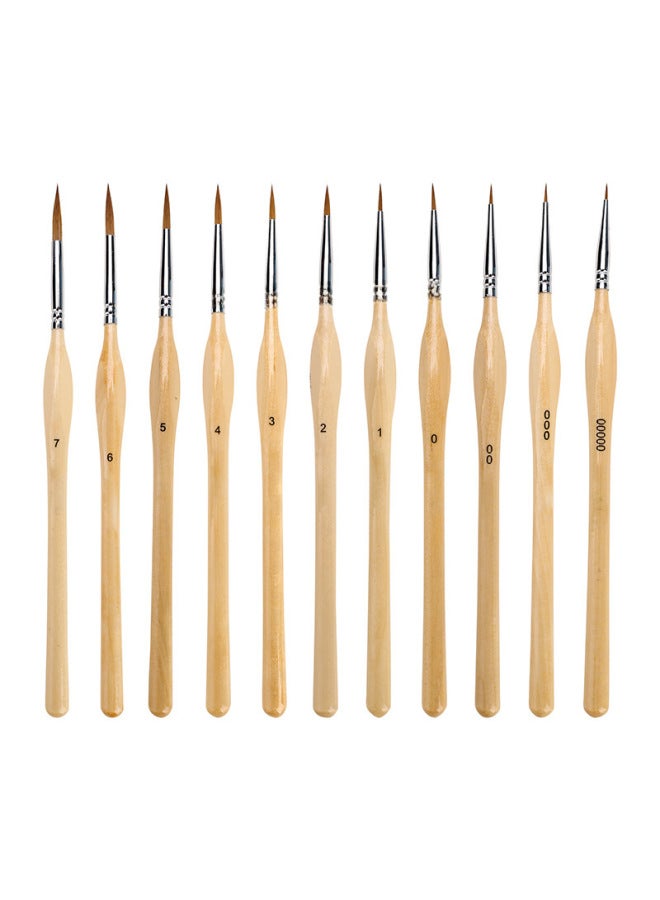 Nine Extremely Three-sided Drawing Pen Watercolor Gouache Brushwork Outline Tracing Pen Drawing Surface-drawing Photo Pen Extra Traditional Chinese Painting Hand-painted - Image 2