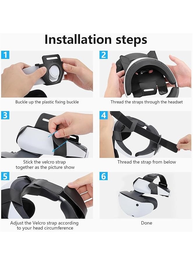 PROMASS Adjustable Head Strap for , Customizable Headband Strap Accessories Custom Fit Headband Playstation Virtual Reality 2 Adjustable Strap Compatible with -Adjustable  - Image 3
