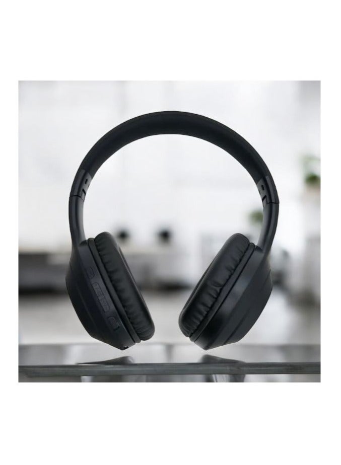 YESPLUS YS-513 Wireless Over-Ear Headphones, Foldable for Easy Storage, Long Battery Life, Black Color - Image 3