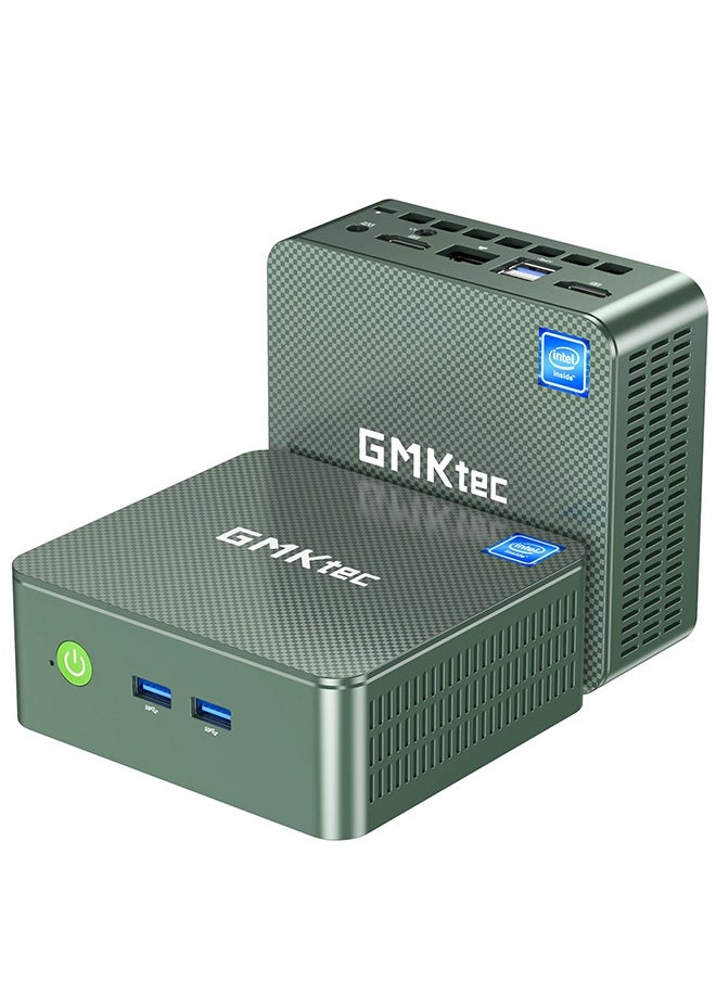 GMKtec - GMKtec Desktop Mini PC Windows 11 Pro Intel N100 8GB DDR5 256GB SSD Dual LAN, Mini Computer 1000Mbps, 4K Triple Display, WiFi6, BT5.2, Energy Efficient - Image 1