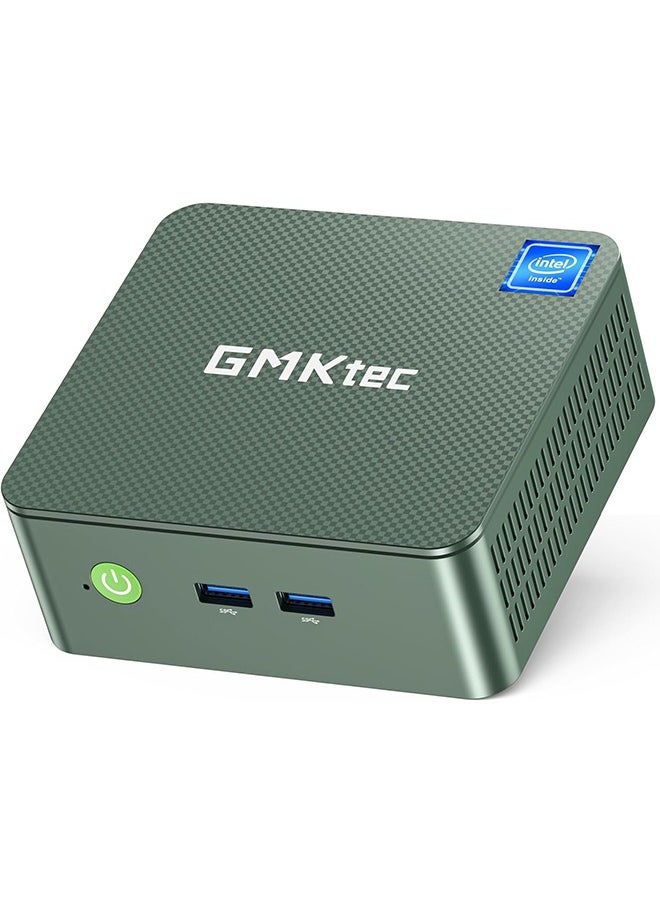 GMKtec - GMKtec Desktop Mini PC Windows 11 Pro Intel N100 8GB DDR5 256GB SSD Dual LAN, Mini Computer 1000Mbps, 4K Triple Display, WiFi6, BT5.2, Energy Efficient - Image 1