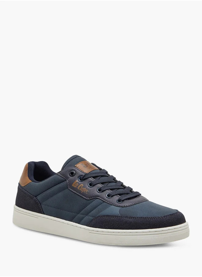 Lee Cooper Men's Logo Print Lace-Up Sneakers