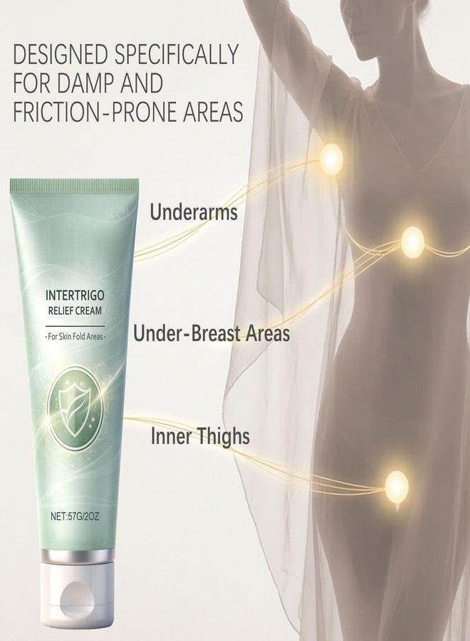 Omexry Intertrigo Cream – Skin Fold Care & Friction Protection, Helps Soothe Irritated Skin, Moisture Skin Comfort, Non-Greasy Formula (1PC - Image 2