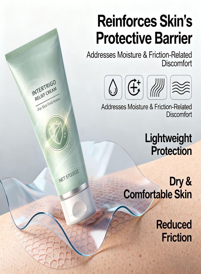 Omexry Intertrigo Cream – Skin Fold Care & Friction Protection, Helps Soothe Irritated Skin, Moisture Skin Comfort, Non-Greasy Formula (1PC - Image 3