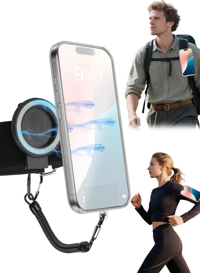 EralcNa Magnetic Belt Clip Universal Wrist Phone Holder Mount for Running Hiking Traveling Tactical Gear Plate Carrier Tool Holder - Image 1