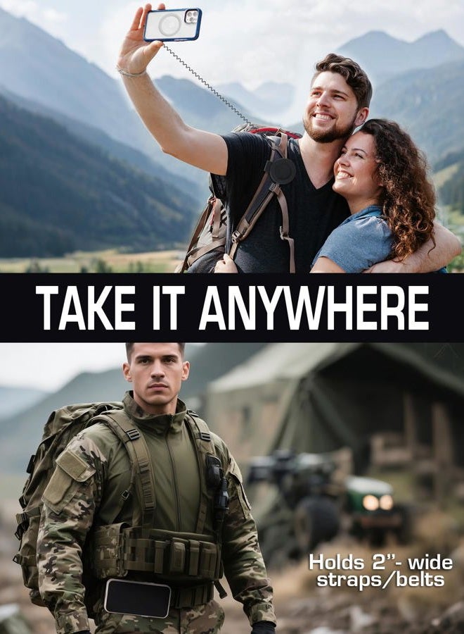 EralcNa Magnetic Belt Clip Universal Wrist Phone Holder Mount for Running Hiking Traveling Tactical Gear Plate Carrier Tool Holder - Image 2