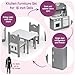 Badger Basket Doll Kitchen Furniture Set for 18Inch Dolls  Complete Play Kitchen  Ideal for Creative  Imaginative Play - Image 4