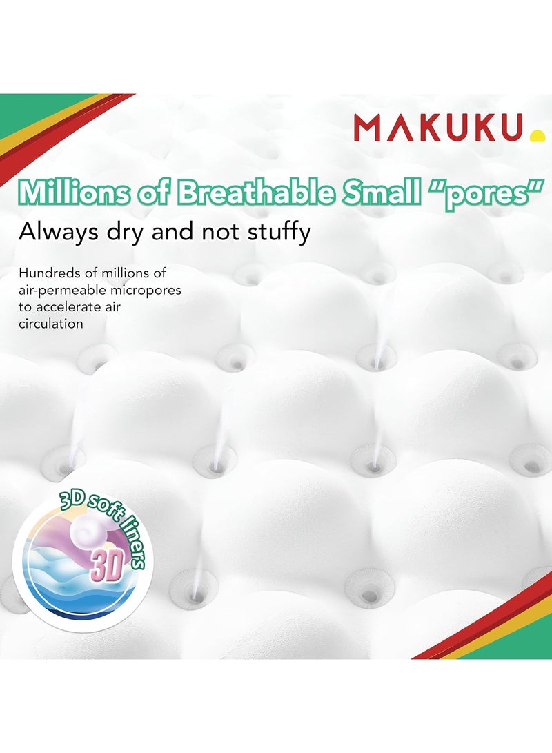 Makuku Daily Care Tape Diapers Jumbo Pack - Size 3 (6-11kg) | 4-6 months 52 Diapers - Image 3