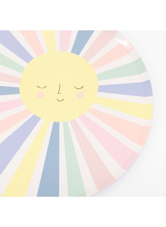 Meri Meri Rainbow Sun Dinner Plates Pack Of 12 - Image 2