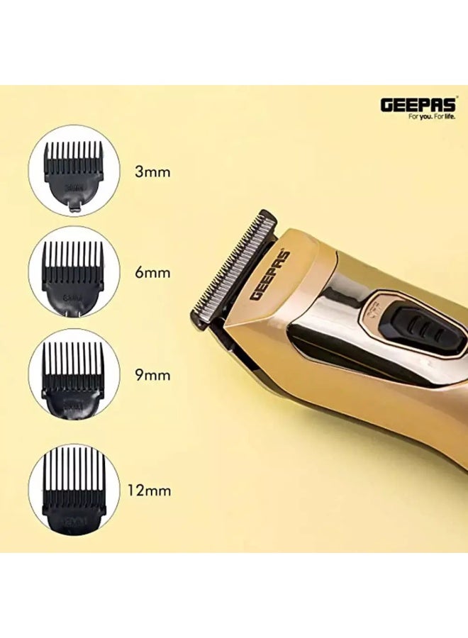 Geepas Electric Hair Clipper Rechargeable Trimmer with Stainless Steel Blades- GTR56023 - Image 3