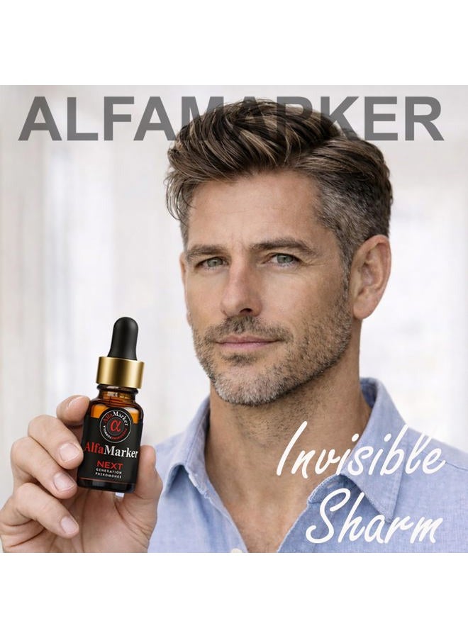 AlfaMarker كولونيا الفيرومون للرجال بتركيبة عطر زيت الفيرومون - فيروموناس بارا هومبرس كونسينتراداس - رائحة ممتازة 5 مل - هدية رائعة للعطلات - Image 2