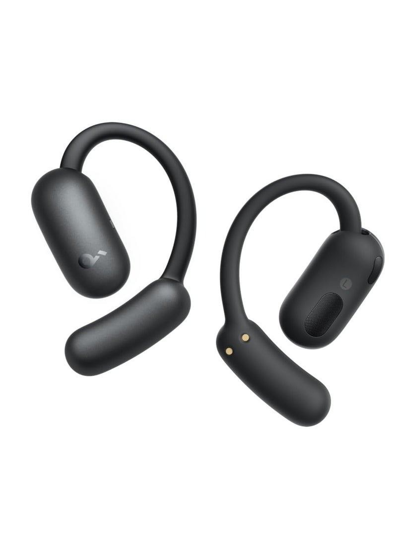 Soundcore سماعات أذن مفتوحة Soundcore من Anker AeroFit 2 (أسود وأبيض) - خطافات أذن قابلة للتعديل، ملائمة مريحة، صوت جهير غني، صوت عالي الدقة، بلوتوث 5.4، 42 ساعة من وقت التشغيل، مقاومة للماء IP55، مكالمات واضحة بالذكاء الاصطناعي، ترجمة في الوقت الحقيقي، شحن لاسلكي - Image 3