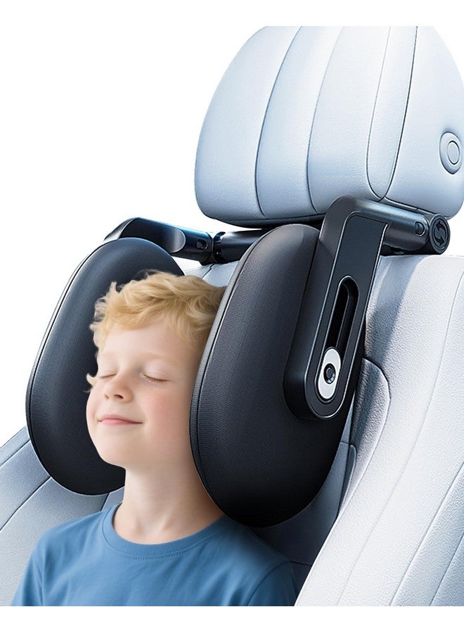 RunSnail Car Headrest Pillow, 2025 Upgrade 360° Rotating Travel Headrest, 3-Point Linkage Adjustable, Thickened Breathable Memory Foam Headrest, Travel Car Sleeping Pillow for Kids, Adults - Image 1