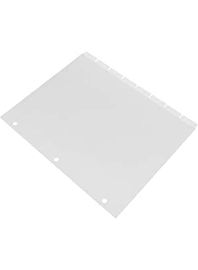 Frosted Plastic Binder Dividers 8 Sheets A4 3 Hole Index Tabs for Office School Filing Organization - Image 1
