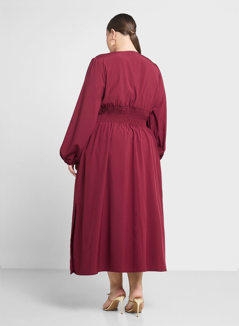 Ginger Plus Long Sleeve Midi Dress - Image 2