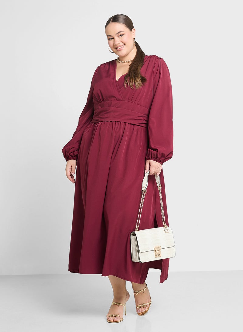 Ginger Plus Long Sleeve Midi Dress - Image 4