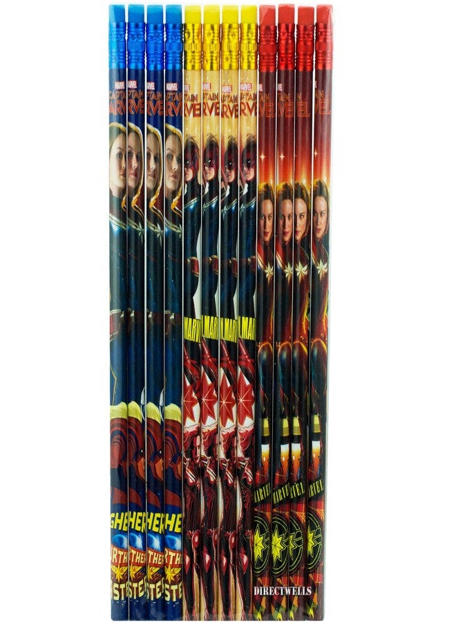 PLM Captain Marvel 12 Pencils Pack - Image 1