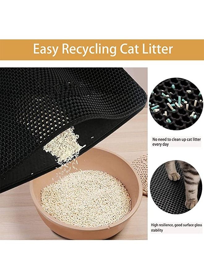 Haidue - Cat Litter Mat Double Layer Design Waterproof Easier to Clean 40x50cm - Image 1