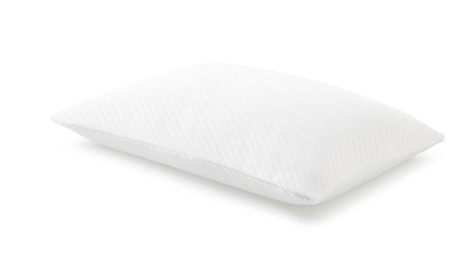 PRIMA MEDIUM PILLOW 74CM X 50CM FEATURING RENEW MATERIAL MADE FROM A BLEND OF REPURPOSED MATERIAL WHITE