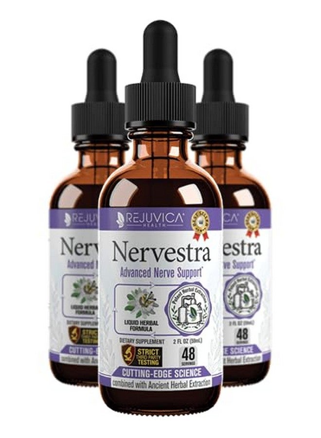 Rejuvica Health Nervestra Nerve Health Support Supplement - Fast-Absorbing Herbal Liquid Formula - Turmeric, White Willow Bark, B-Vitamins, Alpha Lipoic Acid, Acetyl-L-Carnitine and More  - Image 1