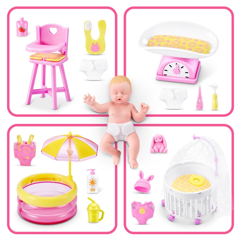 5 سبرايز 5 Surprise My Mini Baby Series 2 من ZURU لعبة كبسولة غامضة قابلة للتجميع للفتيات مجموعة لعب وإكسسوارات أطفال مصغرة واقعية (كبسولة واحدة) - Image 3
