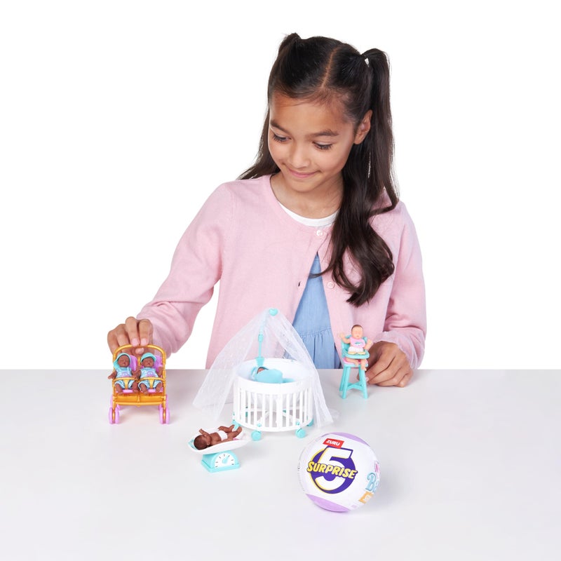 5 سبرايز 5 Surprise My Mini Baby Series 2 من ZURU لعبة كبسولة غامضة قابلة للتجميع للفتيات مجموعة لعب وإكسسوارات أطفال مصغرة واقعية (كبسولة واحدة) - Image 4