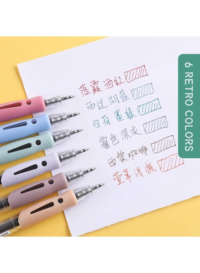 ام اند جي M&G Retro color Gel Pen 6colors 0.5mm 6pcs/set - Image 2