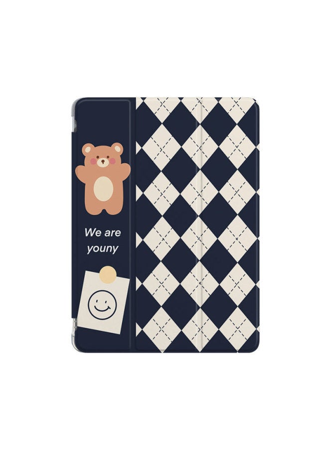 Applicable IPad Protective Case 2022 Drop-resistant Protective Case 10.9/air4/5 Tablet Case 10.2-inch Delivery-Color:Airbag Three Fold 【no Pen Slot】 Note Bear-Applicable Model:Mini6-8.3 - Image 5