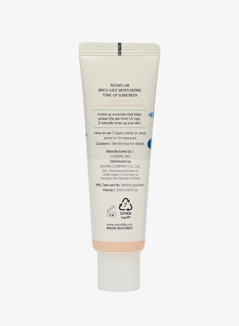 Round Lab  BIRCH JUICE MOISTURIZING TONE UP SUNSCREEN 50ml  | Best Price UAE