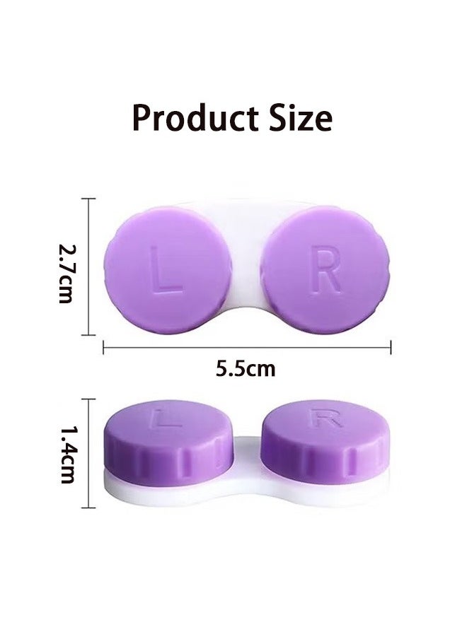 GMORO 12 Pack Contact Lens Case Box Holder Container Soak Storage Kit  - Image 4