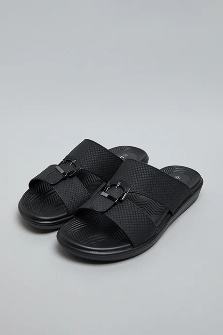 أر أند بي Textured Flat Sandals