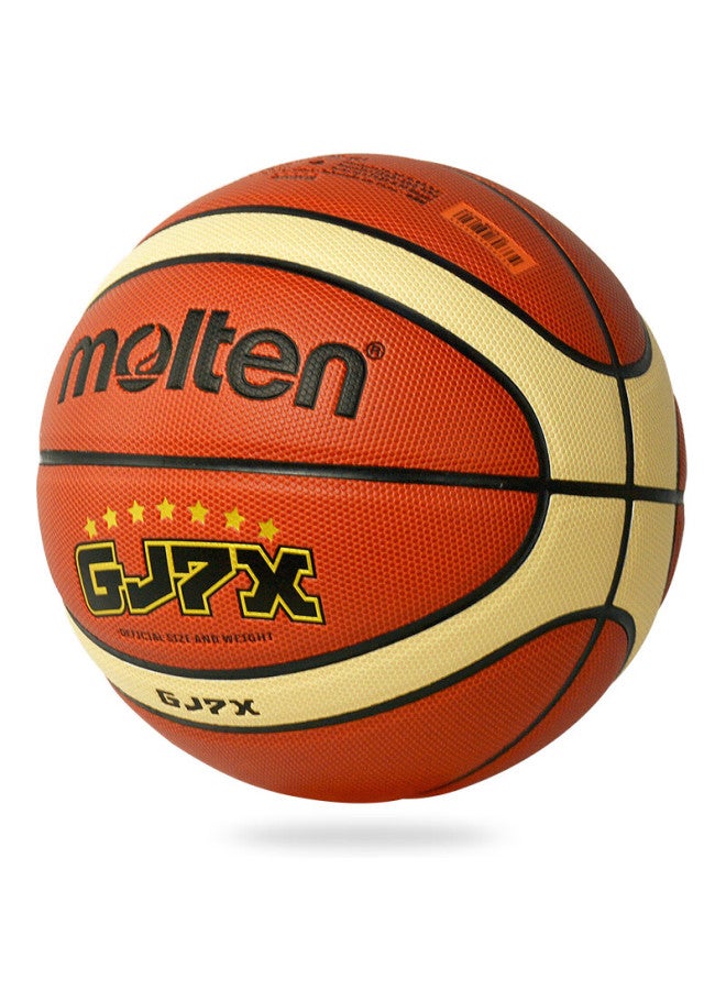 مولتين Molten كرة سلة، مقاس 7 Gj7x، كرة سلة قياسية عالمية داخلية وخارجية، مادة Pu، Bg7x-gj، لطلاب المدارس الابتدائية والثانوية - Image 2