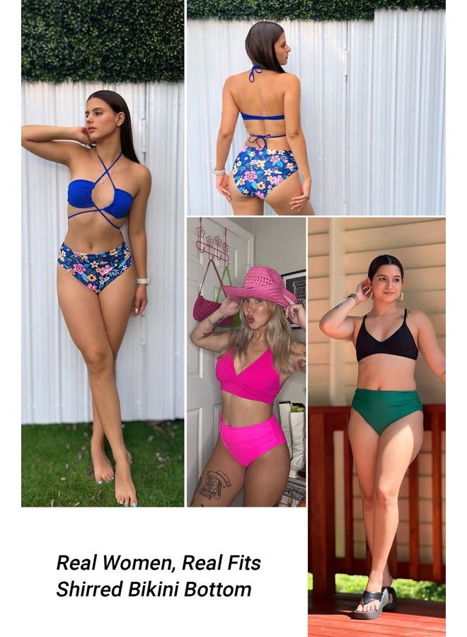 Daci Mid Rise Bikini Bottoms for Women - 2025 Full Coverage Bathing Suit Bottom Tummy Control Swimsuit Bottom - Image 4
