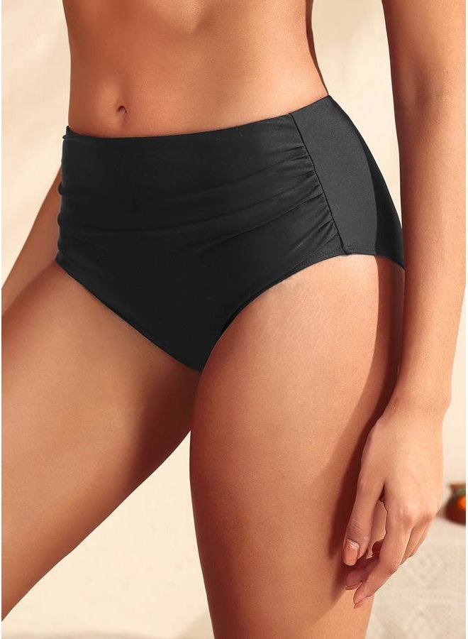 Daci Mid Rise Bikini Bottoms for Women - 2025 Full Coverage Bathing Suit Bottom Tummy Control Swimsuit Bottom - Image 3