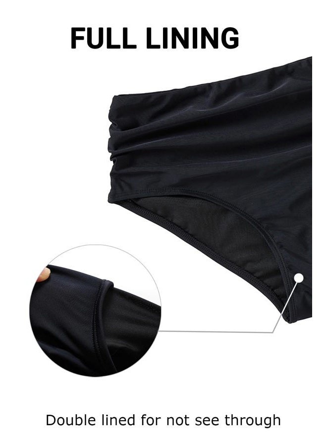 Daci Mid Rise Bikini Bottoms for Women - 2025 Full Coverage Bathing Suit Bottom Tummy Control Swimsuit Bottom - Image 5