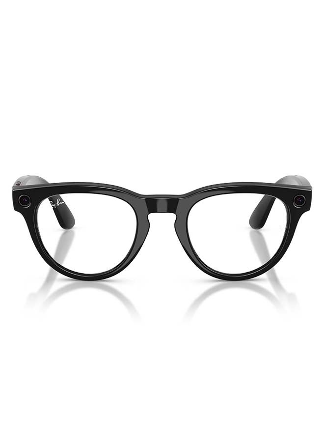 ميتا RAY-BAN Headliner (Gen 2) Shiny Black Frame Clear to Graphite Green Transitions Lens Standard High bridge Shiny Black Clear to Graphite Green Transitions - Image 1