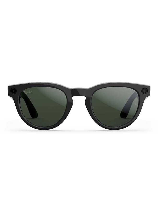 ميتا RAY-BAN Headliner (Gen 2) Shiny Black Frame Clear to Graphite Green Transitions Lens Standard High bridge Shiny Black Clear to Graphite Green Transitions - Image 2