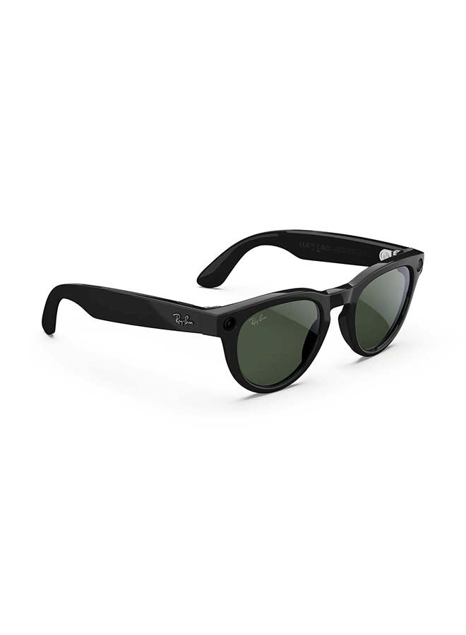 ميتا RAY-BAN Headliner (Gen 2) Shiny Black Frame Clear to Graphite Green Transitions Lens Standard High bridge Shiny Black Clear to Graphite Green Transitions - Image 3